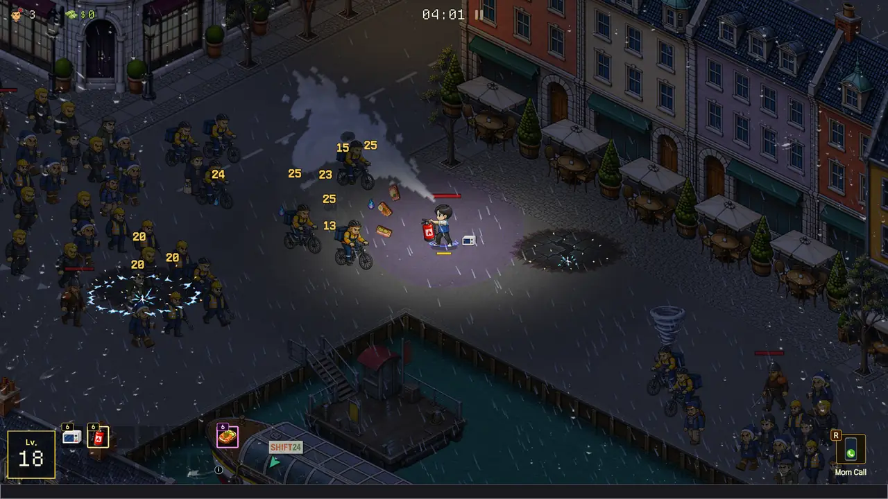 Smorrebrod weapons during a Copenhagen storm